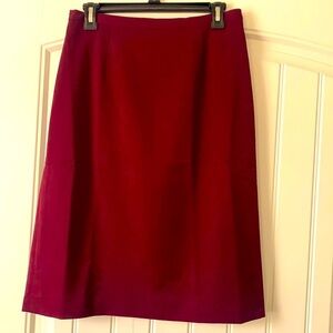 VTG NWT Appleseeds Petite/ Womens Petite Midi Skirt Maroon, Size 6P